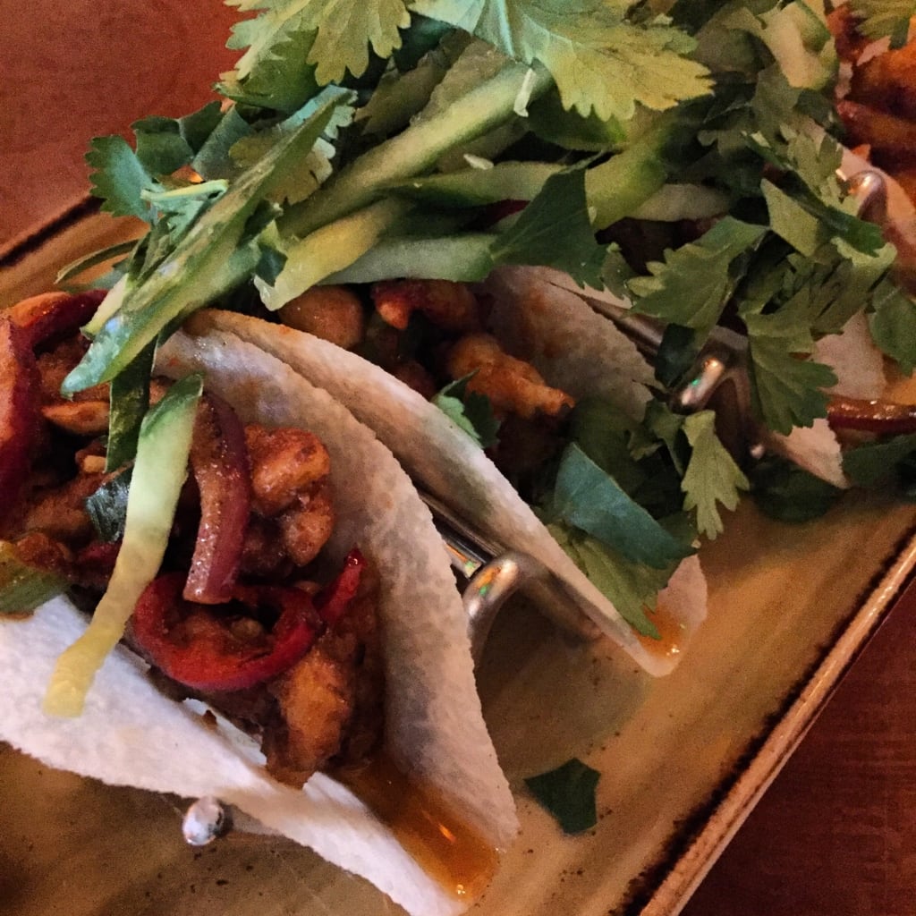The Kung-Pao Chicken Jicama Street Tacos I got from PF Chang's.