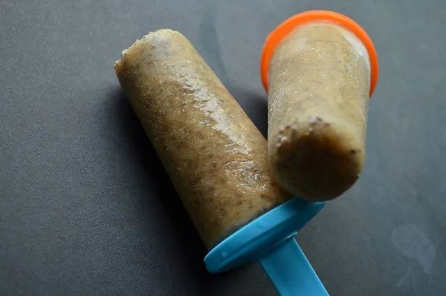 Peach Ginger Chia Protein Popsicles